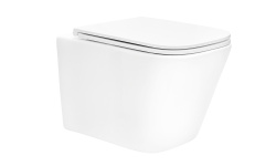 TECEspring S Унитаз безободковый подвесной с сиденьем, смыв Tornado, 34x51x35 см, белый мини 1