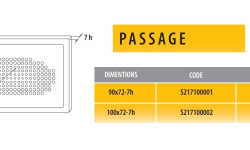 KRION PASSAGE Керамический поддон 90х72х7 см, отверстие 65 мм, белый мини 3 2