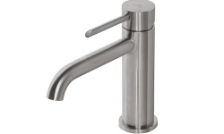 NOKEN ROUND INOX Смеситель для раковины, без ДК, браш. нержавеющая сталь мини 1