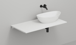 Salini Costa Столешница 1000х500х15 мм, S-Stone-белый матовый мини 3 6