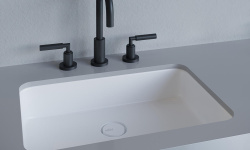 Salini MAREA 09 Раковина встраиваемая 550х380х126 мм, без перелива, БЕЗ ДК, S-Stone - белый матовый мини 3 6