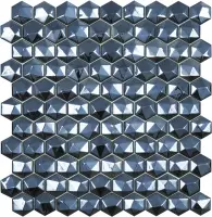 мозаика VIDREPUR DIAMOND BLACK HEX (3.5х3.5) 31.7х30.7