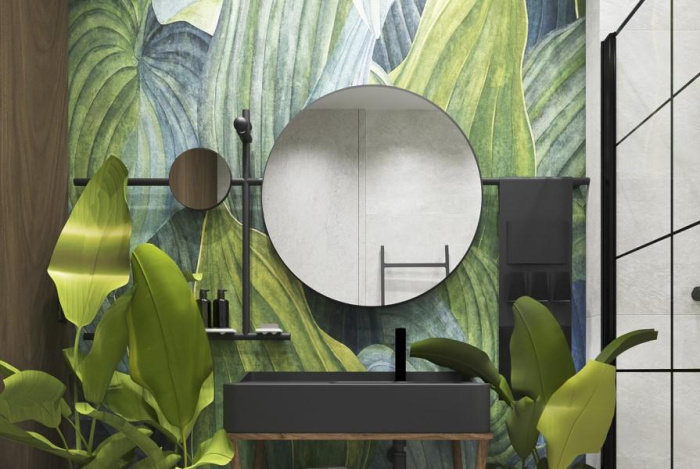 Тропики в ванной комнате