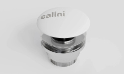 Salini D505 Донный клапан для раковины "Click-Clack", S-Sense-белый глянцевый мини 1