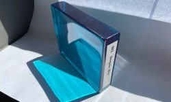 KNIEF Табурет отдельностоящий из Solid Surface, 100 Aquamarin Blue мини 3 6