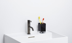 LAUFEN KARTELL Стакан на столешницу, 70х70х120 мм, Насыщенный черный мини 3 3