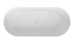 WHITECROSS Tawna Ванна отдельностоящая 180x80 см, интегрированный слив, Solid Surface белый матовый мини 3 5