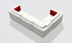 GAMADECOR FOLD S2 R COMPOSICIÓN 2 Диван на ножках угловой правый в комплекте 365x205 см, Спецзаказ! мини 3 4