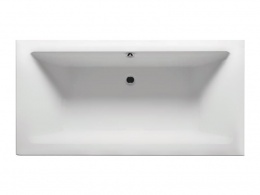 RIHO LUGO VELVET Ванна акриловая с тонким бортиком прямоугольная, 170x75 см, 170 л, белый матовый