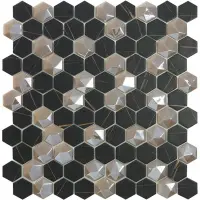 мозаика VIDREPUR SUPREME SAHARA MIX COFFEE HEX (3.5х3.5) 31.7х30.7