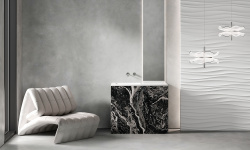 Salini ONDA EDGE SQUARE Столешница до 2000х700х10 мм с раковиной 520х360, ДК, S-Stone- RAL матовый мини 3 9