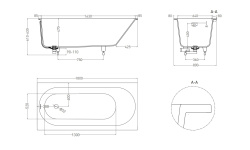LOFO KIT Ванна встраиваемая 1800х800 мм, Gelcoat, белый глянец мини 3 2