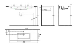 ALLEN BRAU FANTASY Раковина Flat 1215x465 мм, без перелива, с отв., белый (280183) мини 3 2