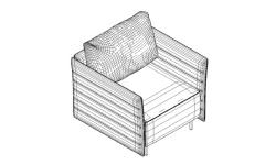 GAMADECOR STRIPES S2 1 Кресло на ножках в комплекте 108x105 см, Спецзаказ! мини 3 2