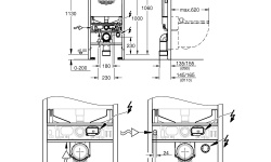 GROHE Rapid SLX Инсталляция для подвесного унитаза, монтажная высота 1,13 м мини 3 3