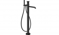 GS ORIGINI Внешние части напольного смесителя для ванны с ручным душем, Black XL мини 1