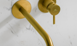 NOKEN ROUND Внешняя часть смесителя для раковины из стены, браш. золото мини 3 5