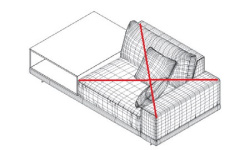 GAMADECOR Открытый короб для диванного модуля, Спецзаказ мини 3 4
