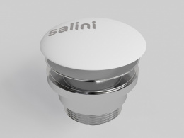 Salini D604 Донный клапан для раковины фиксированный, S-Sense-белый глянцевый
