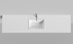 Salini ONDA EDGE SQUARE Столешница до 2000х700х10 мм с раковиной 520х360, ДК, S-Stone- RAL матовый мини 3 8