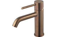 NOKEN ROUND Смеситель для раковины, без ДК, 3/8”, 5 л/мин, браш. медь мини 1