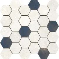 керамогранит PERONDA D.GRUNGE FLOOR WHITE HEXAGON AS 28.3х29.4 P-60