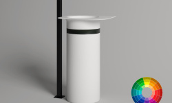 Salini NINFEA 01 Раковина напольная 545х447х900 мм, S-Stone - RAL матовый/Вставка из S-Shine - RAL мини 1