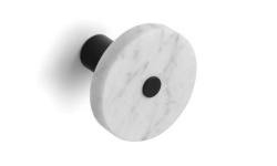BERTOCCI CARRARINO Полотенцедержатель, Ø11 см, Bianco Carrara/хром мини 1