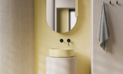 ALICE IDILLA Раковина накладная, ø42хh13 см, без перелива, 98 Mirto GLOSSY мини 3 4