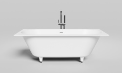 Salini ORNELLA KIT 180 Ванна встраиваемая 1800х800х600 мм, S-Sense - белый матовый/фурнитура белый мини 1