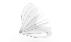 RAVAK Uni Chrome Sim Сиденье для унитаза SoftClose, белый мини 3 4