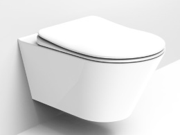 LOGAN L3W AVVA Унитаз подвесной Rimless 530x335 мм, белый