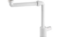 OMP Tea Cифон 1 1/4", ABS, компактный, белый мини 1