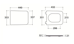 GLOBO INCANTHO Сиденье soft-closing для унитаза 54х35 см, белый мини 3 2