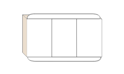 BURG B.ME Зеркальный шкаф, 1200х200хН700 мм, F5982 Sand Matt мини 1