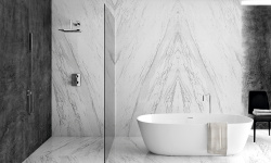 APAVISA ELEGANCE WHITE POLISHED BOOKMATCH BLOCK B 119.3x260 G-3495 мини 3 2