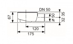 TECEdrainline Сифон для дренажного канала «заниженный», DN 50, 0,7 л/с мини 3 2