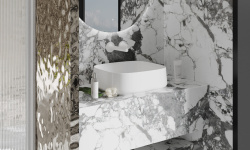 Salini ORIENTE BOWL Раковина накладная 450х405х140 мм, с ДК, S-Sense- белый матовый мини 3 7