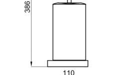 NOKEN LOUNGE Держатель ерша для унитаза настенный, белый/хром мини 3 2