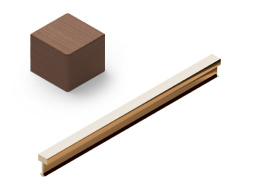 NEEXYDECOR профиль латунь антик бронза светлая  5x3x2700 (PVL80)