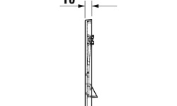 DURAVIT DuraSystem® Клавиша смыва A1, для унитаза, хром глянцевый мини 3 4
