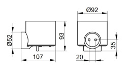 KEUCO REVA Дозатор жидкого мыла настенный, 150 мл, хром мини 3 2