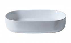 ALLEN BRAU FANTASY Раковина Oval керамическая накладная, без отв., 550х360 мм, белая мини 3 3