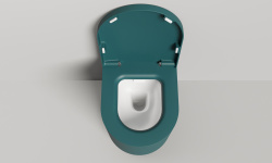 Salini GEMELLI Унитаз подвесной с крышкой, 530х410х420 мм, S-Stone-белый/RAL матовый снаружи мини 3 4