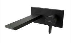 NOKEN OXO Однорычажный смеситель для раковины из стены, черный матовый мини 1