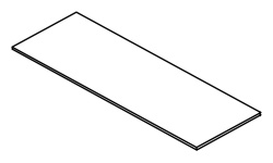 GAMADECOR Столешница из мрамора G3, 761-1060x20x500 мм мини 1