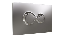 ART CERAM MONET Клавиша двойного смыва для унитаза, Chrome мини 3 2