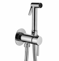 PAFFONI TWEET ROUND MIX Гигиенический душ с держателем и шлангом 1200 мм, хром