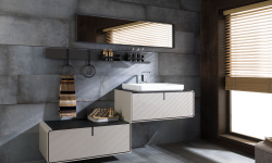 GAMADECOR Планка держатель для аксессуаров, 90x12x5 см, Lacado mate мини 3 5