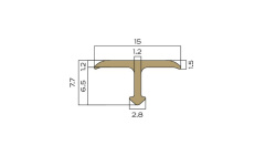 NEEXYDECOR профиль латунь полированная  15х2700 (PVL67) мини 3 6